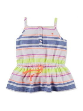 Carters Girls Striped Sleeveless Tunic Blouse
